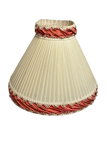 Ancien abat jour satin - satin, soie