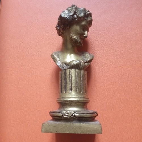 Petit buste bronze bacchus - en,