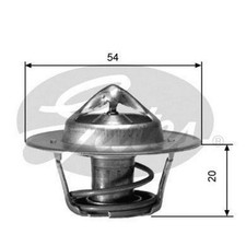 GATES Thermostat d'eau Thermostat TH00191 pour CHEVROLET G20 Kasten (G)