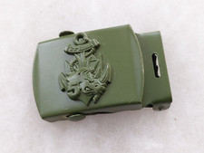 Une boucle de ceinture militaire " 21° RIMa 5 Cie ".