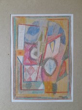 Louis TRABUC (1928-2008). Abstraction. Dessin original