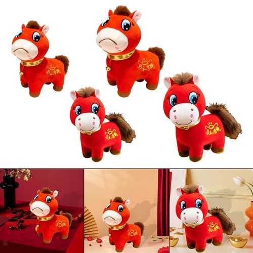 2026 année cheval peluche - année,