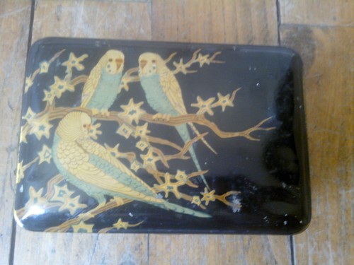 Ancienne boite tole decor - ancienne,