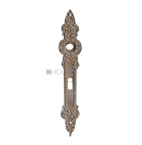Plaque longue argent antique - longue,