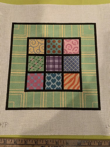Handpainted needlepoint canvas - handpainted,