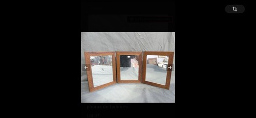 Miroir ancien triptyque - miroir, 3