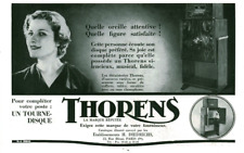 Publicité ancienne tourne disque Thorens 1936 issue de magazine