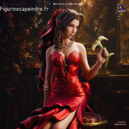 Figurine peindre aerith - figurine, d'aerith