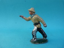 Soldat en plomb creux - Cowboy tirant au pistolet - 60mm - 5