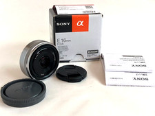 Objectif SONY E 16mm F/2.8 SEL16F28 monture E Pancake avec boîte du JAPON [Pr...