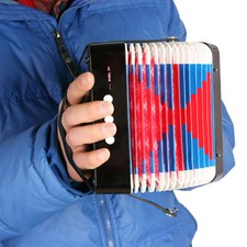 Accordéon à boutons à 17 touches, jouets classiques, cadeaux de