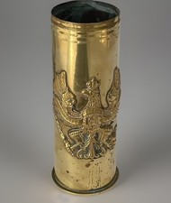 douille d'obus ALLEMAND WW1 devise "MIT GOTT FÜR KOENIG UND VATERLAND"