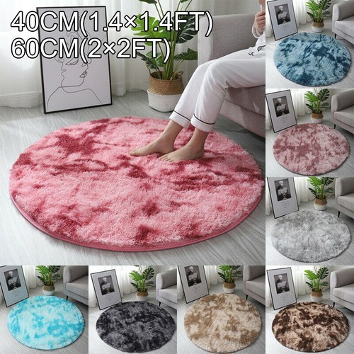 Rond poils longs shaggy tapis - rond,