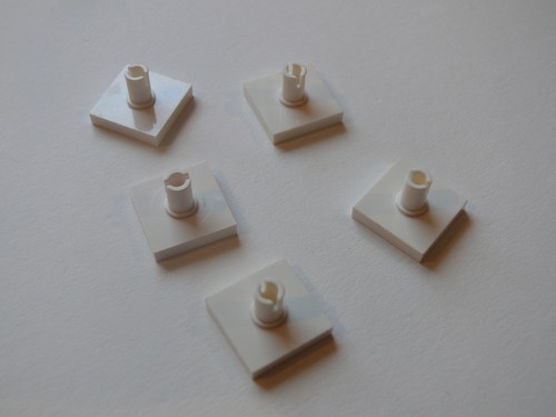 Lego white tile - lego, 2