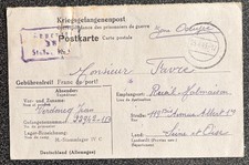 Carte correspondance prisonnier de guerre 1943 Guerre 39 40