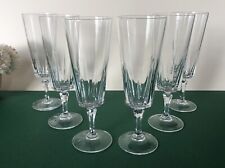 Lot 6 flutes à champagne