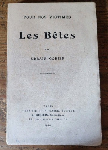 Livre ancien les - ancien, bêtes"