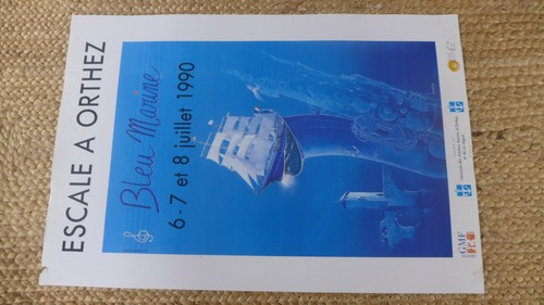 Affiche escale orthez 1990 - escale,