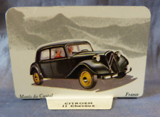 CITROËN 11 CHEVAUX : PLAQUE MÉTAL - Cafés Martel. Cafés Mota. Année 1965