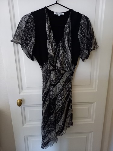 Blouse soie noire et - soie,