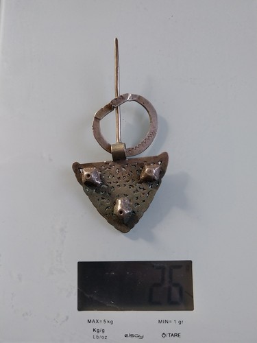 Fibule berbere ancienne argent - fibule,