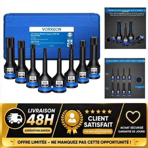 Vorxeon coffret douilles à - 8,