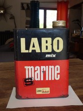 ancien  bidon HUILE LABO MIX