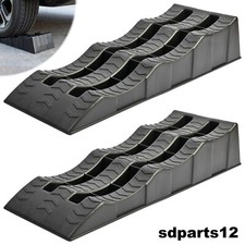 2x Rampes de Levage Chargement Plastique pour Voiture 61x21x12 CM 2000 Kg