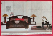 PUBLICITE DE PRESSE: Meubles lit etc ROCHE BOBOIS et Automobile LAND ROVER 1988