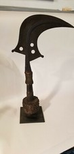 Antique Kota Knife axe from Gabon - Africa  forged steel brass rare