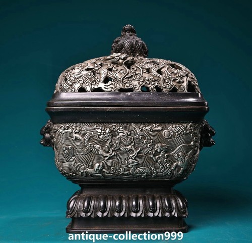 Old dynasty bronze silver - 7.8",