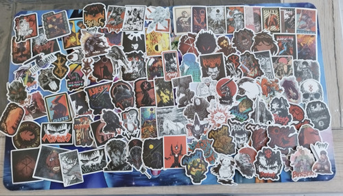 Lot 100 stickers berserk - lot,
