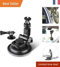 Support à Ventouse Rotatif 360° pour Caméras GoPro et Insta360 - Usage Voiture