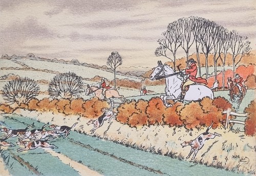 Tbe chasse courre - chasse, (3)