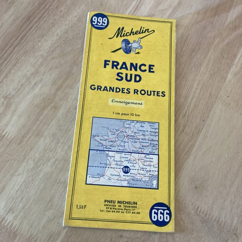 Carte routière ancienne