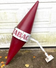 ANCIENNE ENSEIGNE LUMINEUSE BAR TABAC CAROTTE 1980 BISTROT 138 CM