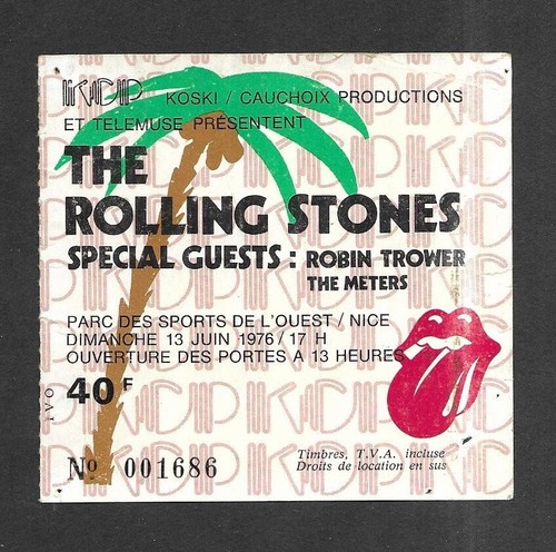 Rare ticket billet concert - rare,