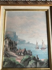 Gouache ancienne. Paysage