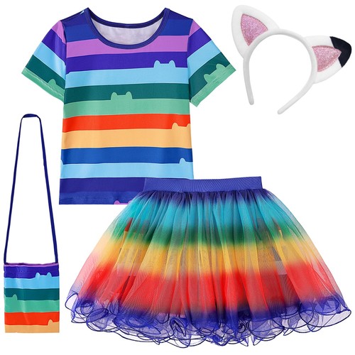 Robe tutu arc ciel pour - arc-en-ciel,