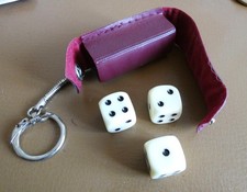 Ancien porte clé porte dès à jouer 421 bar bistrot comptoir jeu jouet....