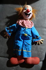 BOZO le clown peluche marionette annees 70  ! 50cm