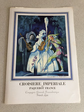 MENU PAQUEBOT "FRANCE" CROISIERE IMPERIAL - 12/04/1969