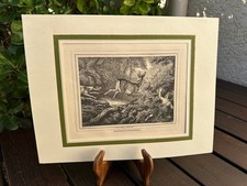 Gravure ancienne « Toiling a