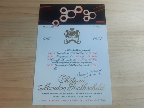 étiquette vin chateau mouton - chateau,