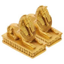  2 Pcs Sculpture Égyptienne