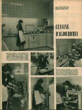 Document ancien cuisine d'aujourd'hui 1950 issu de magazine