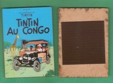 TINTIN  magnet 6x9 cms (Tintin Milou effet relief )  TINTIN AU CONGO