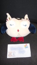 doudou peluche chouette hibou rose bleu SERGENT MAJOR - état NEUF -
