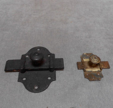 2 Anciennes Targettes Verrous