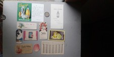 Lot de 10 cartes parfumées anciennes